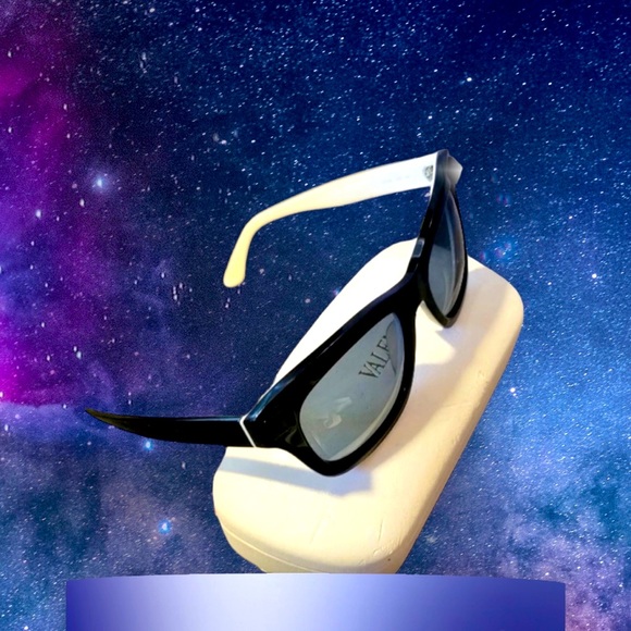 Authentic Valentino Black & White Sunglasses With Case
